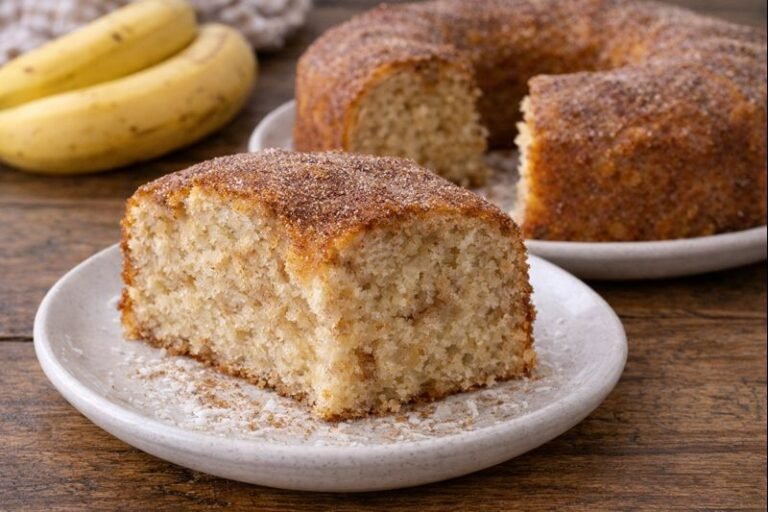 Bolo de Banana com Canela